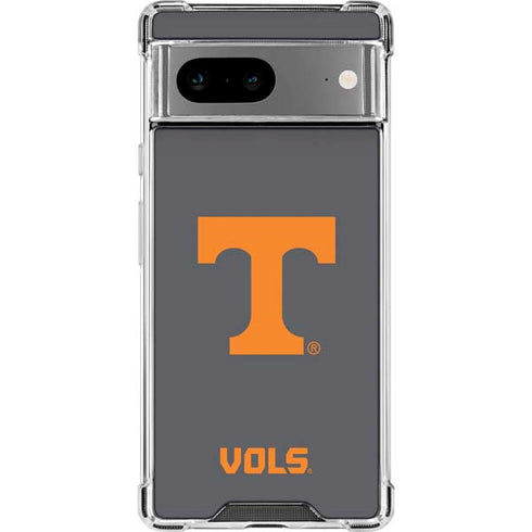 University of Tennessee-Knoxville T Logo Vols on Gray Google Pixel 7a Clear Case